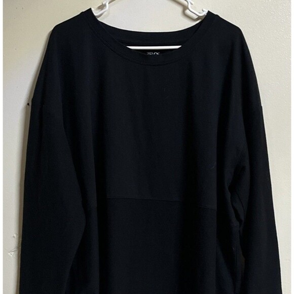 Zelos Curvy Women's Thick TShirt Size 3X Black VNeck - Picture 2 of 6